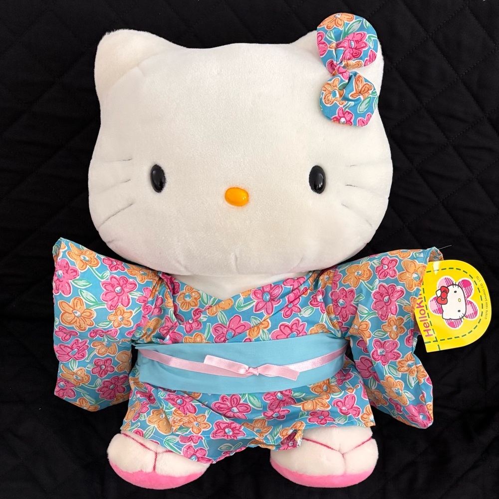 *SOLD* Hello Kitty Floral Kimono Plush in Pink and Blue